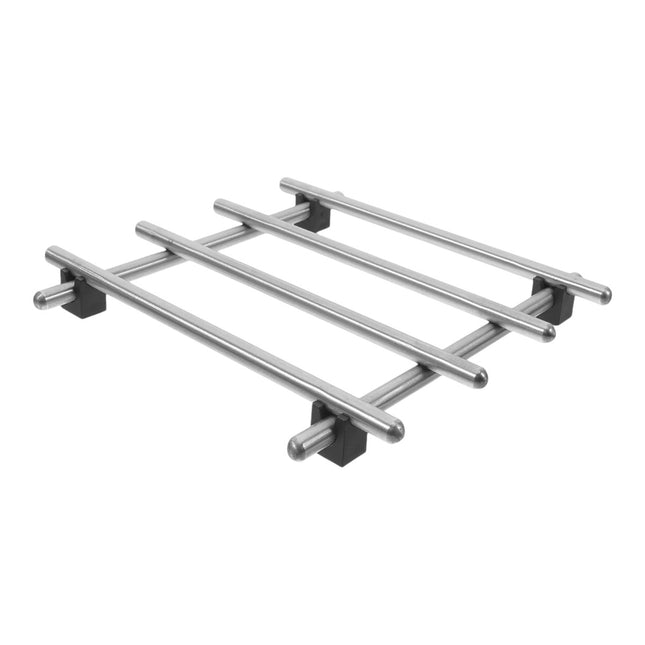 Salvamantel metálico cuadrado 17,5 x 17,5 cm Soporte para ollas y sartenes calientes, acero inoxidable