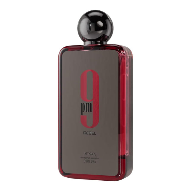 AFNAN 9PM Rebel Eau de Parfum para hombre 100 ml – perfume árabe gourmand con vainilla y especias, ámbar intenso y larga duración