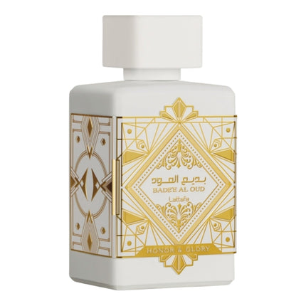 Lattafa Badee Al Oud Honor & Glory Eau de Parfum 100 ml – Perfume Árabe Unisex Dulce y Oriental – Fragancia Gourmand de Larga Duración
