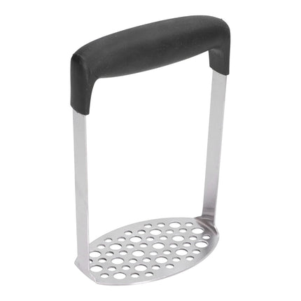 Prensador de patatas acero inoxidable con mango ergonómico, machacador de puré para patatas y verduras, utensilio de cocina