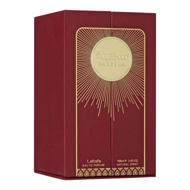 Lattafa Sakeena Eau de Parfum 100 ml – Perfume femenino oriental ambarado, dulce y elegante