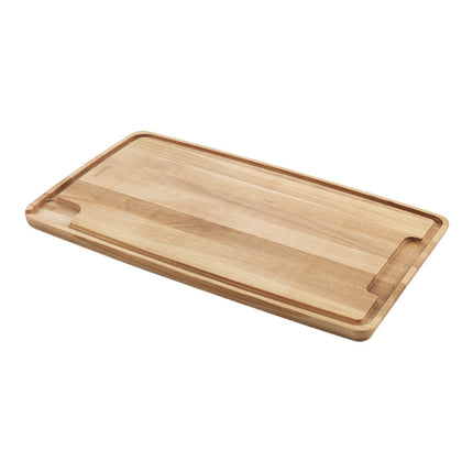 Tabla de Cortar Metaltex de Madera con Ranura Recoge Jugos – Tabla Rectangular para Cocina, Pan, Verduras y Carne
