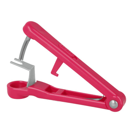 Metaltex Lady Kirsch Deshuesador de Cerezas, Quitahuesos Manual con Sistema de Cierre, Acero Inoxidable y Plástico ABS, Color Rojo