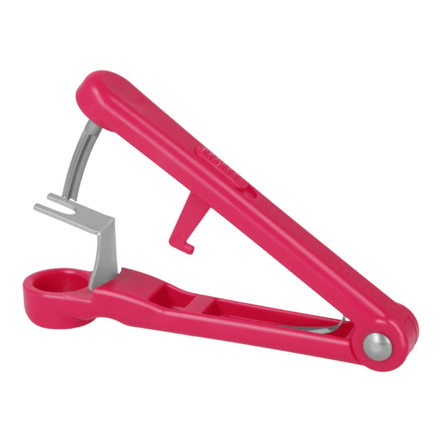 Metaltex Lady Kirsch Deshuesador de Cerezas, Quitahuesos Manual con Sistema de Cierre, Acero Inoxidable y Plástico ABS, Color Rojo