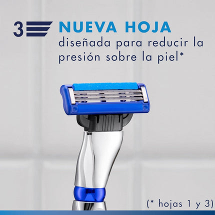 Gillette Mach3 Turbo Recambios de Afeitado Hombre, 16 Cabezales, Compatibles con Mangos Mach3, 3 Hojas, Banda de Gel Lubricante Mejorada