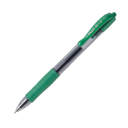 PILOT Roller Ball Pen G-2 0.7 mm Verde/Rojo/Verde claro/Azul marino/Cian/Negro