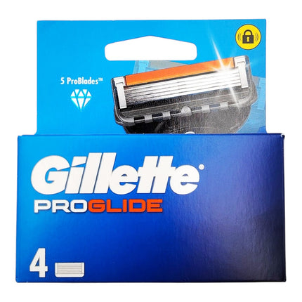 Gillette ProGlide Recambios de Afeitar Hombre, 4 Cabezales con 5 ProBlades, Cuchillas de Recambio Compatibles con Gillette ProShield, ProGlide y Fusion5