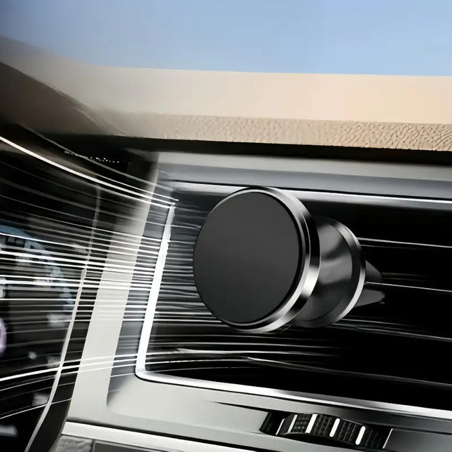 Soporte Magnético para Teléfono con Montaje en Ventilación de Auto, Giro 360° y Fuerte Imán, Soporte Ajustable para Smartphone