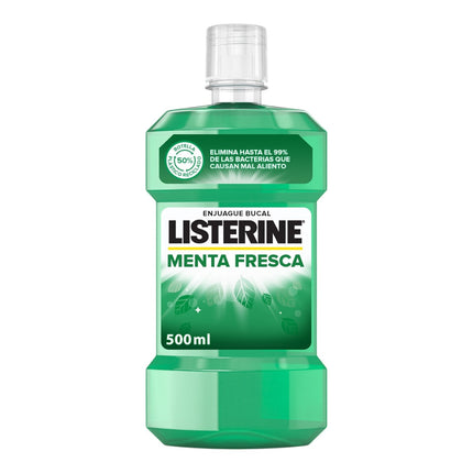 LISTERINE enjuague bucal menta fresca frasco 500 ml