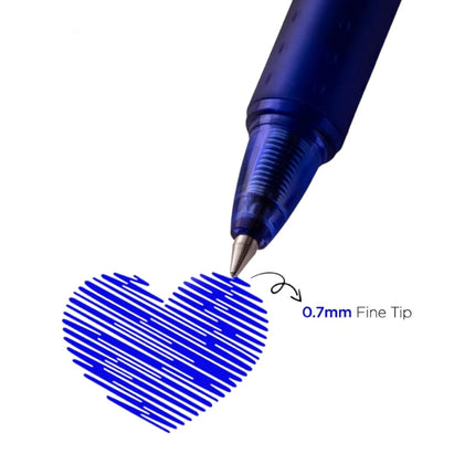 PILOT Frixion Ball Clicker Bolígrafo Borrable 0.7 mm - Negro/Azul