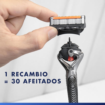 Gillette ProGlide – Máquinilla de Afeitar para Hombre con 8 Recambios y Base | 5 Hojas Ultraafiladas con FlexBall y Recortadora de Precisión