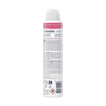 Rexona Advanced Protection Bright Bouquet Antitranspirante Spray 72H – Protección contra Sudor y Olor, Tecnología Body Heat Activated, Fragancia Floral, 200 ml