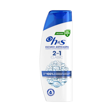 H&S Classic Champú anticaspa 0% parabenos fosfatos parafinas Hasta 100% Protección Anticaspa 300 ml