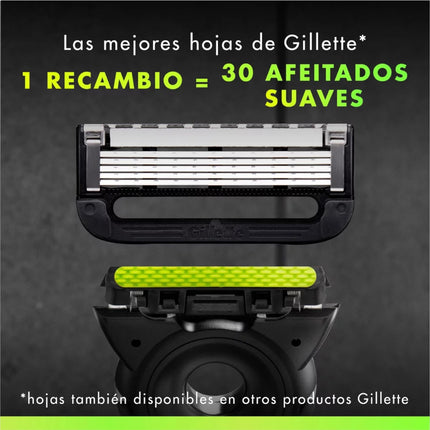 Gillette Labs – Recambios de Cuchillas de 5 Hojas para Maquinillas de Afeitar | Pack 16 Unidades | Compatibles con GilletteLabs con Barra Exfoliante y Heated Razor