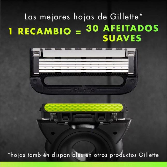 Gillette Labs – Recambios de Cuchillas de 5 Hojas para Maquinillas de Afeitar | Pack 16 Unidades | Compatibles con GilletteLabs con Barra Exfoliante y Heated Razor