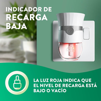 Air Wick Ambientador Eléctrico Inteligente Nenuco con Aceites Esenciales – Difusor + Recambio – 5 Niveles de Intensidad, Tecnología Anti-Fading y Botón Boost