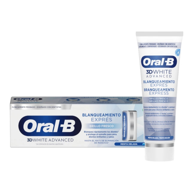 Oral-B 3D White Express Brillo Fresco Pasta Dental Blanqueadora 75 ml