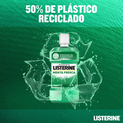LISTERINE enjuague bucal menta fresca frasco 500 ml