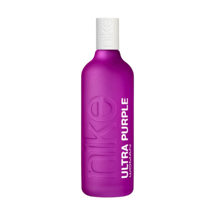 Nike Ultra Purple Woman Eau de Toilette 200 ml, Perfume para Mujer Floral y Afrutado, con Frambuesa, Bergamota, Pera, Rosa, Jazmín, Praliné, Vainilla y Almizcle