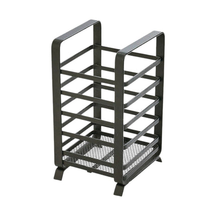 Bote Utensilios Metal Negro Resistente (cubiertos no incluidos)