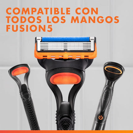Gillette Fusion5 – 16 Recambios para Maquinillas de Afeitar para Hombre – Cuchillas Compatibles con Todos los Mangos Fusion5 - El envase puede variar