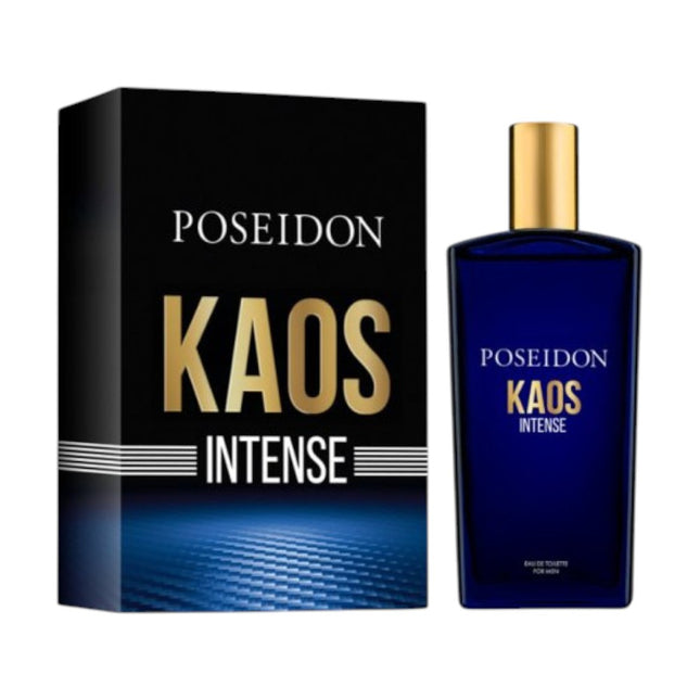 Poseidon Kaos Intense Eau de Toilette 150 ml – Fragancia masculina ambarada-madera