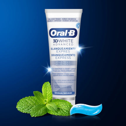 Oral-B 3D White Express Brillo Fresco Pasta Dental Blanqueadora 75 ml
