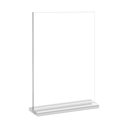 Porta Menús Sobremesa Transparente de Plástico