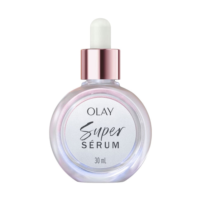 OLAY Super Sérum 5 Beneficios en Uno Sérum Hidratante Antiedad Con Vitamina C Y Niacinamida ofrece Líneas más Suaves Piel más Firme y Tono más Uniforme 30 ml