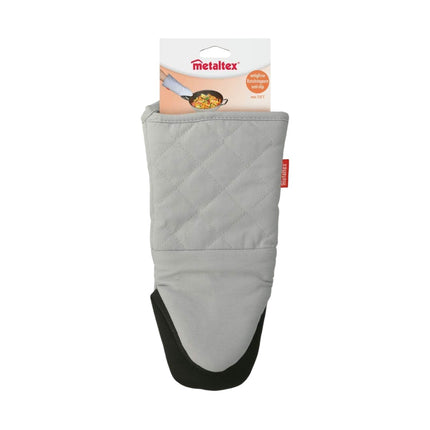 Guante para Horno (Talla única), Color Gris de poliéster y goma