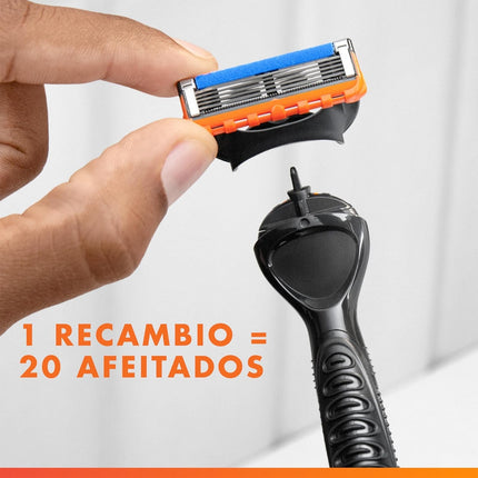 Gillette Fusion5 Power Maquinilla De Afeitar Para Hombre, 1 Maquinilla De Afeitar, 10 Recambios