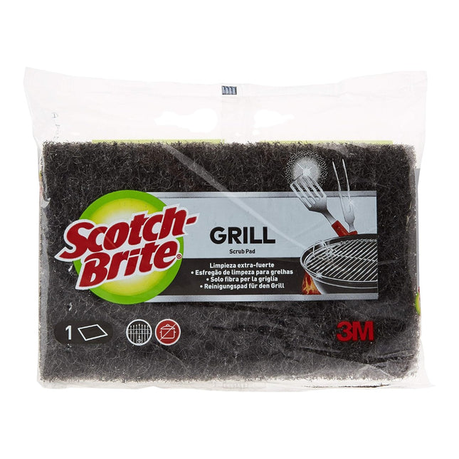 Scotch-Brite Estropajo Negro de Limpieza Extra Fuerte