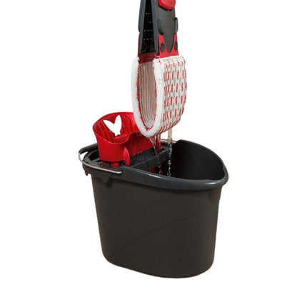 Vileda - Juego Completo de Limpieza de Suelos con Sistema Ultramat con Paño de Microfibra y Cubo PowerPresse