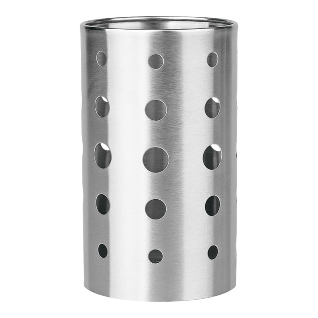 Escurrecubiertos de Acero Inoxidable 10 x 17 cm, Porta Cubiertos de Cocina, Organizador para Cucharas, Tenedores y Utensilios, Soporte Ventilado