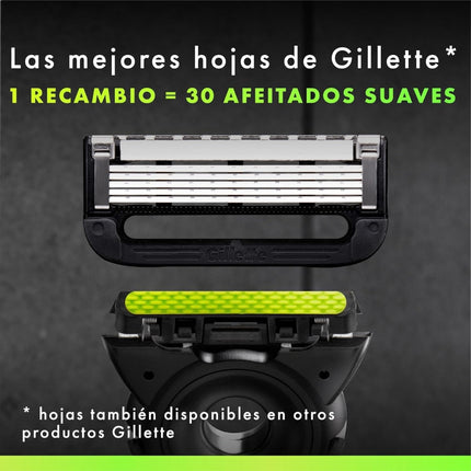 Gillette Labs Maquinilla de Afeitar Hombre con Barra Exfoliante, 7 Recambios, Base Magnética y Soporte, 5 Tecnologías Integradas, Afeitado Suave y Apurado, Compatible con Recambios Gillette Labs