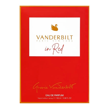 Vanderbilt In Red Eau de Parfum Mujer, Fragancia Floral Afrutada Sensual, Notas de Rosa, Pimienta, Bergamota, Pera, Jazmín, Vainilla y Vetiver, 100 ml