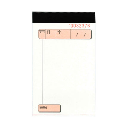 Paquete de 12 Talonarios para Camarero de 105x45mm de 75 Hojas (Original+2Copias)