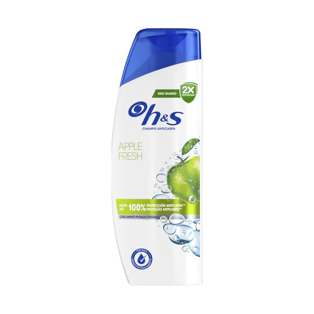 H&S Apple Fresh Champú anticaspa 0% parabenos fosfatos parafinas 250 ml