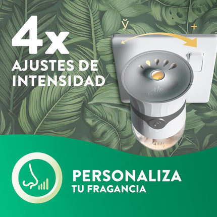 Air Wick Ambientador Eléctrico Inteligente Nenuco con Aceites Esenciales – Difusor + Recambio – 5 Niveles de Intensidad, Tecnología Anti-Fading y Botón Boost