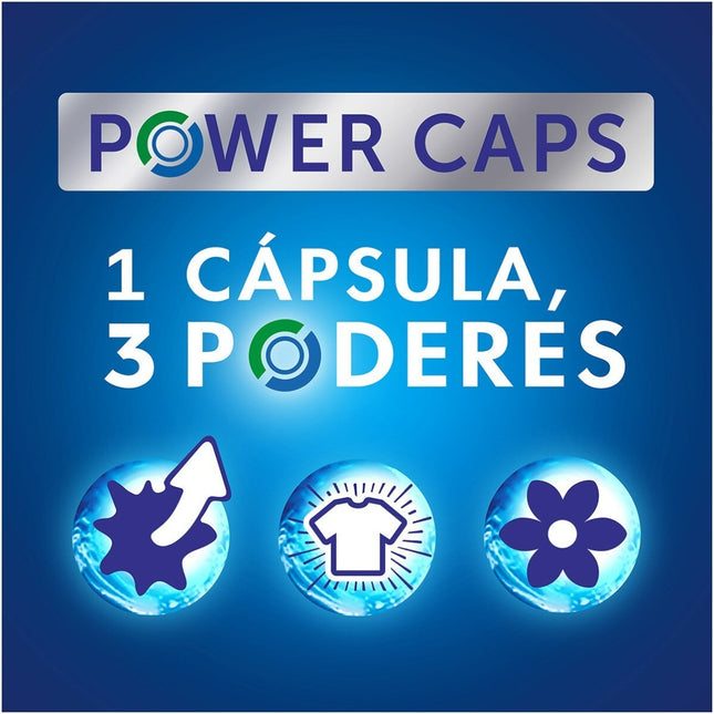 Wipp Express Power Caps – Detergente en Cápsulas para Lavadora, 43 Dosis, Limpieza Profunda y Eficaz en Agua Fría