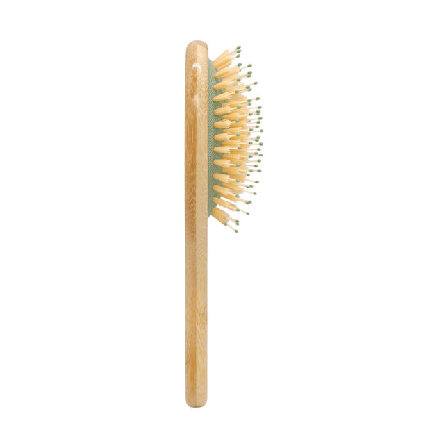 BETER Bamwood Small Cushion Brush cepillo de pelo neumático pequeño Bamwood cerdas mixtas y madera de roble
