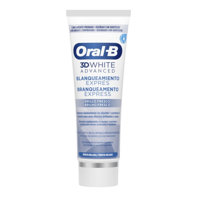 Oral-B 3D White Express Brillo Fresco Pasta Dental Blanqueadora 75 ml