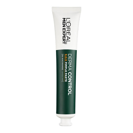 L’Oréal Men Expert Derma Control S.O.S Pimple Paste, Tratamiento Local para Imperfecciones con 5% Niacinamida y Ácido Glicólico, Cuidado Facial para Hombre