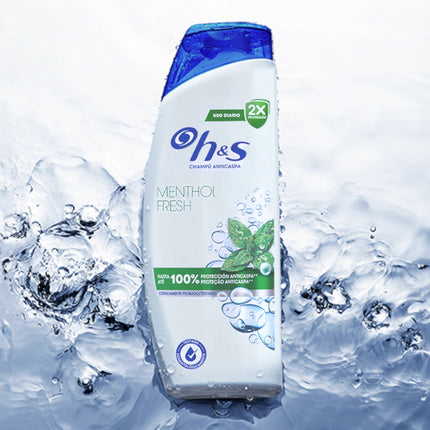 H&S Menthol Fres Champú Anticaspa Hasta 100% Protección Anticaspa 250 ml