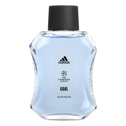 Adidas UEFA Champions League Goal Eau de Toilette Hombre, 100 ml, Fragancia Masculina Fresca Aromática Verde, Colonia Deportiva de Larga Duración