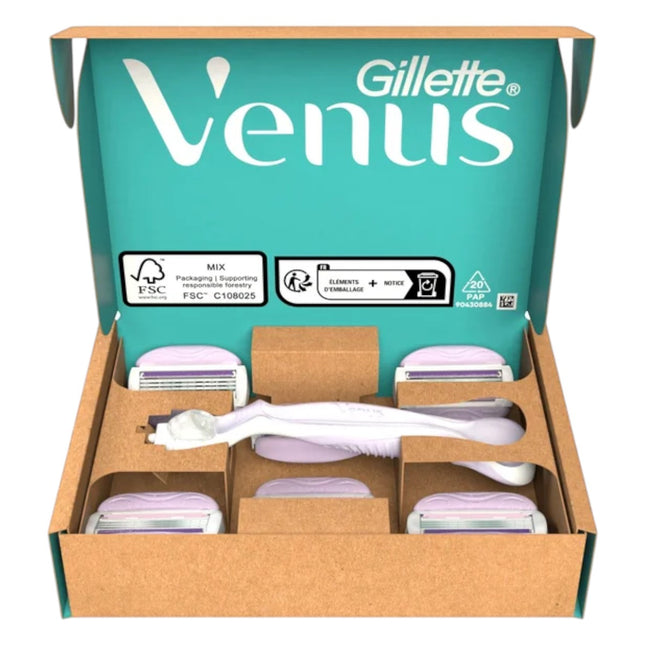 Gillette Maquinilla de afeitar femenina Gillette Venus ComfortGlide Breeze + 6 cabezales
