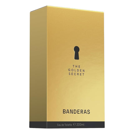 Banderas The Golden Secret Eau de Toilette Hombre 200 ml, Perfume Masculino con Vaporizador, Fragancia Elegante e Intensa