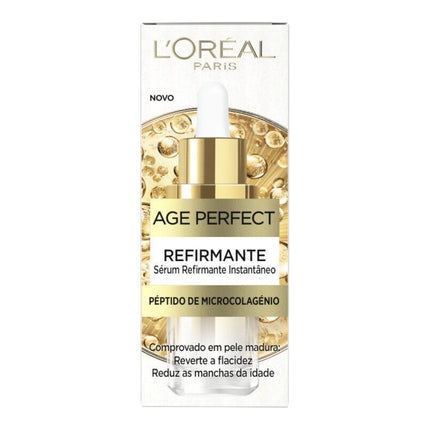 L'Oréal Paris Age Perfect Sérum Reafirmante 30 ml, Micro-Colágeno Péptido y Niacinamida, Sérum Facial Anti-Flacidez para Piel Madura