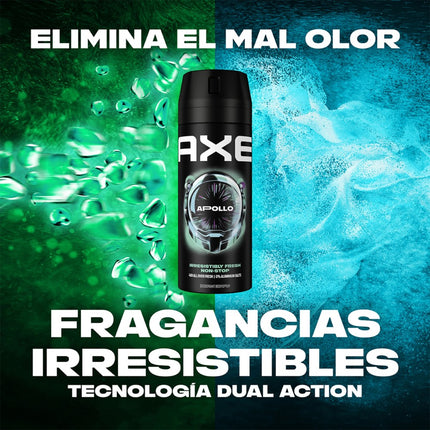 AXE Bodyspray para Hombre Apollo – Desodorante en Spray con Fragancia de Salvia y Madera de Cedro – 48h Protección – 150 ml