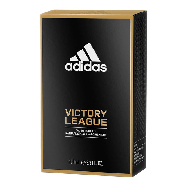 Adidas Victory League Eau de Toilette Hombre, 100 ml, Fragancia Masculina Aromática Amaderada, Perfume Deportivo con Notas Frescas